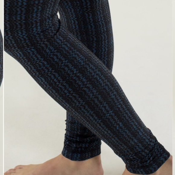 Lululemon Wunder Under Pant Ziggy Wee October Inkwell / Black - Picture 7 of 12